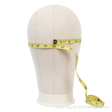 21"/22"/23"/24"/25" Cork Block Head Canvas Head For Display Wigs Hair Extensions Tool Wig Stand Canvas Block Head Wholesale